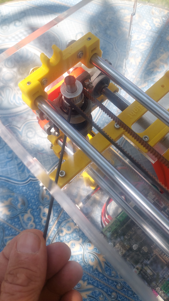 Loosing the top driving pulley